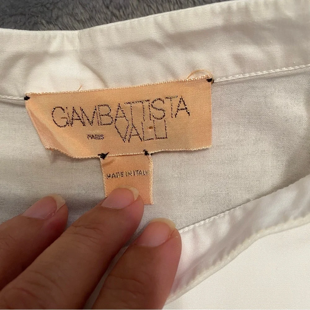 - Giambattista Valli Blouse white blouse size 40 or XS made in Italy - Picture 11 of 13